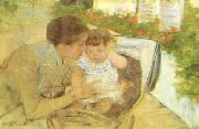 Mary Cassatt Susan Comforting the Baby painting